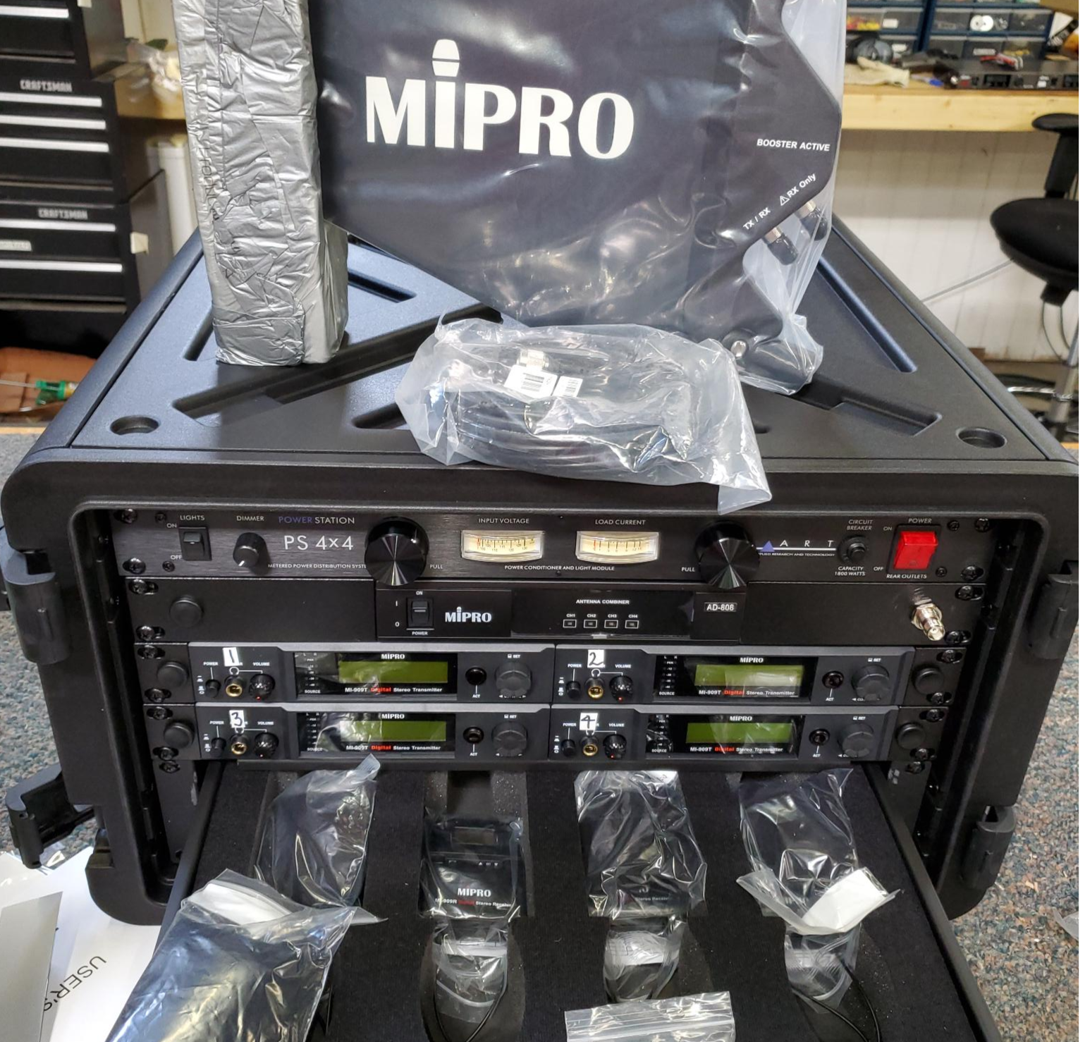4- Mipro MI-909 Wireless In-Ear Monitor Package w/Combiner $3495 Delivered
