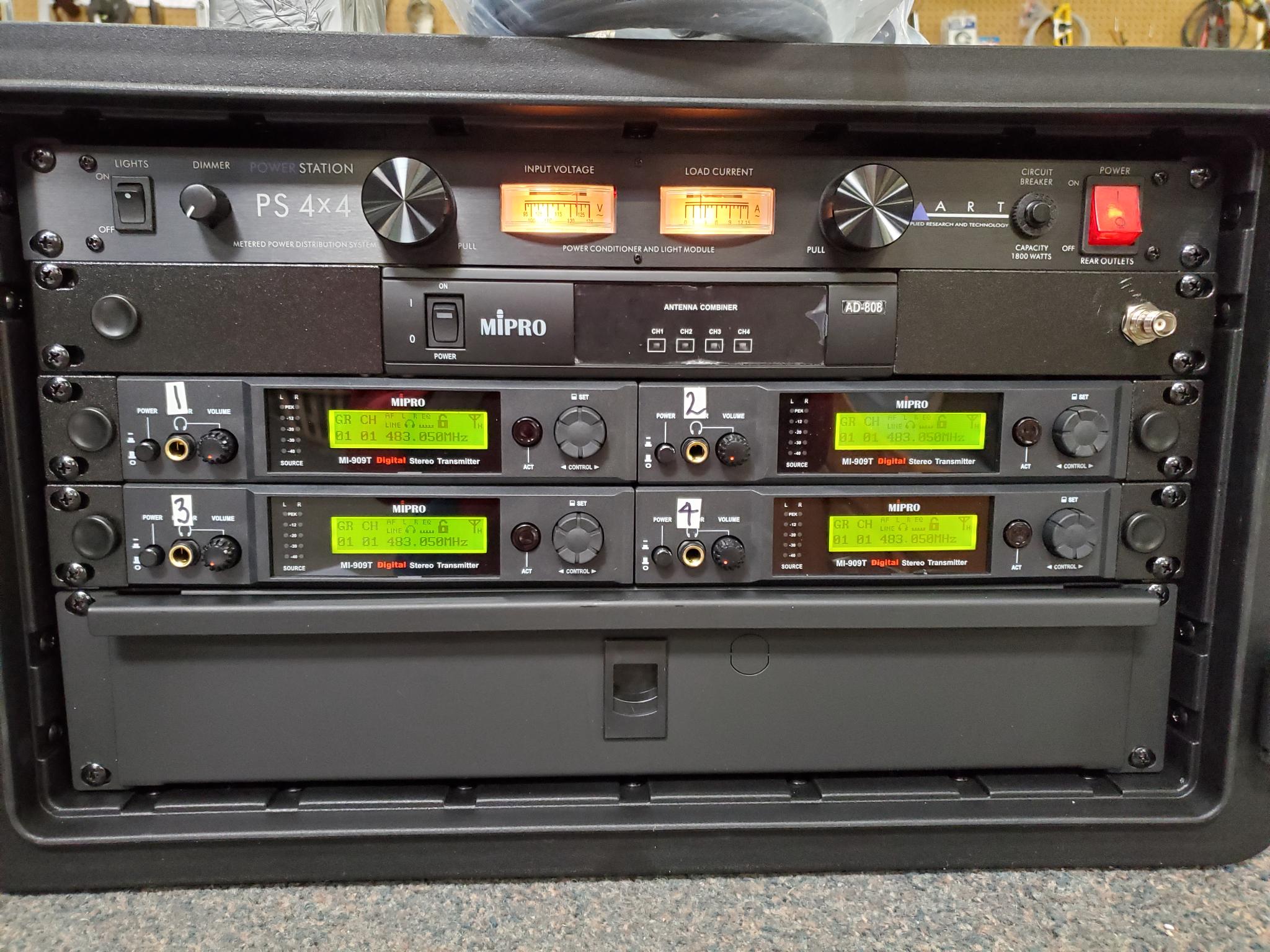 4- Mipro MI-909 Wireless In-Ear Monitor Package w/Combiner $3495 Delivered