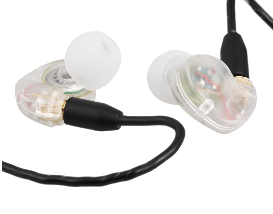 FCS110 CLEAR The FCS110 proprietary dynamic drivers provides crystal-clear sound and enhanced bass with excellent depth and detail resolution. The 110 is like going to a concert and hearing your favorite act (YOU) through a semi full of PA. The sound is full and in your face. Lows are punchy and tight. The mid and upper registers are present warm and smooth.