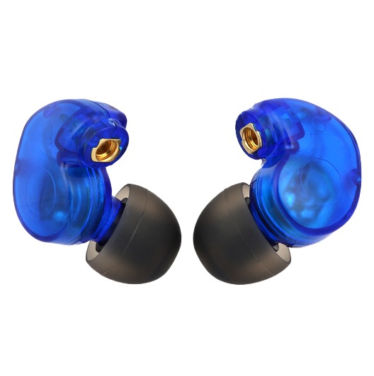 FCS110 BLUE The FCS110 proprietary dynamic drivers provides crystal-clear sound and enhanced bass with excellent depth and detail resolution. The 110 is like going to a concert and hearing your favorite act (YOU) through a semi full of PA. The sound is full and in your face. Lows are punchy and tight. The mid and upper registers are present warm and smooth.
