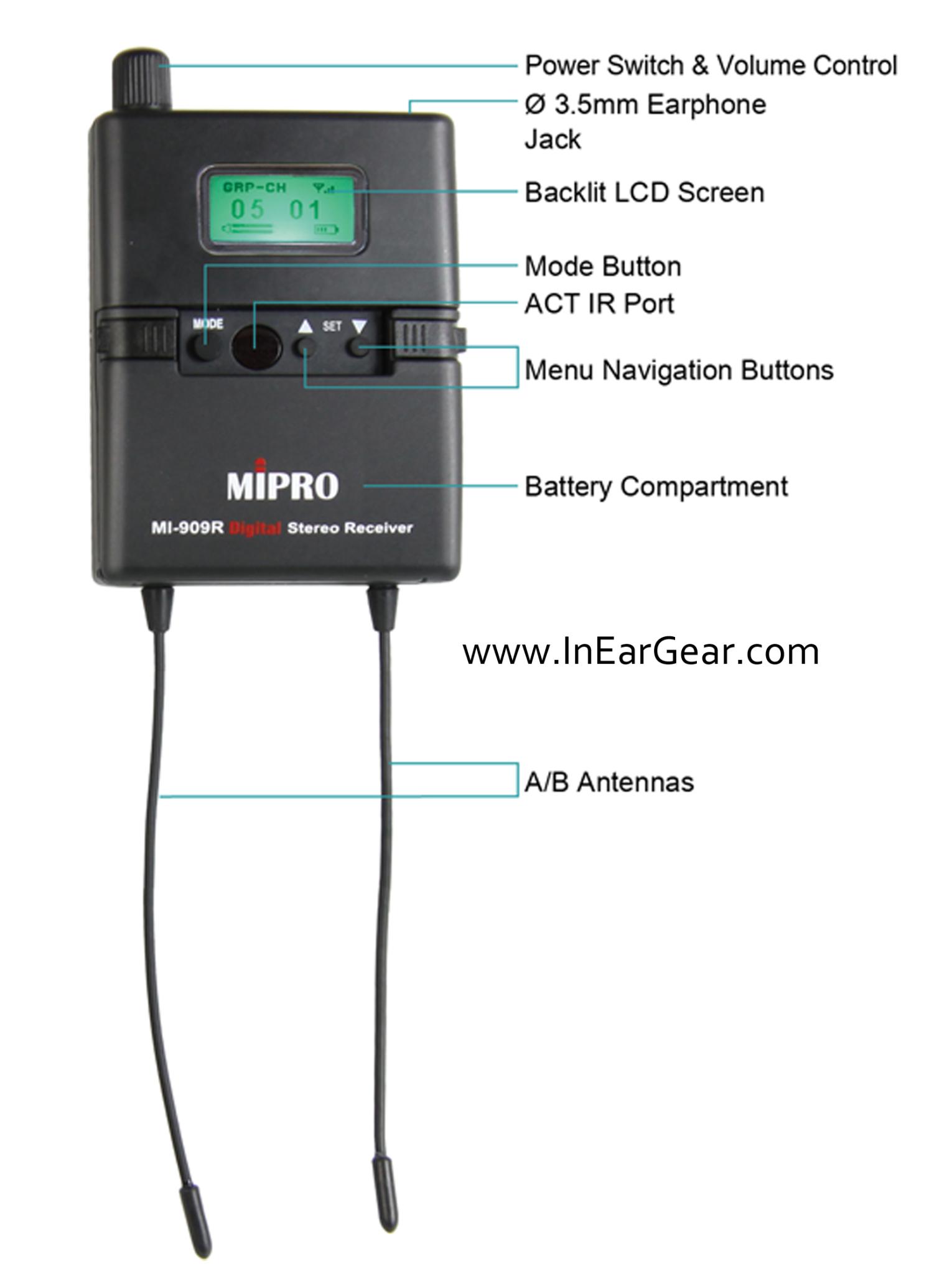 Mipro MI909 In Stock www.InEarGear.com